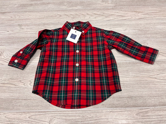 Janie And Jack Button Down Long Sleeve Shirt