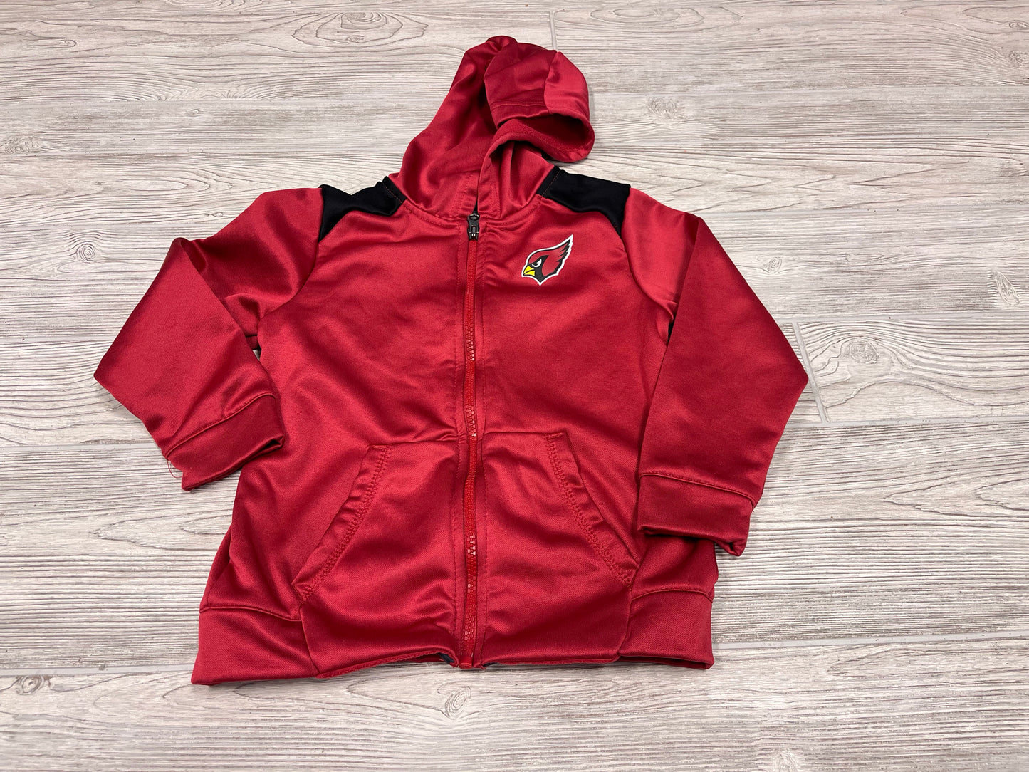NFL Team Apparel Arizona Cardinals Athletic Hooded Zip Up Sweatshirt