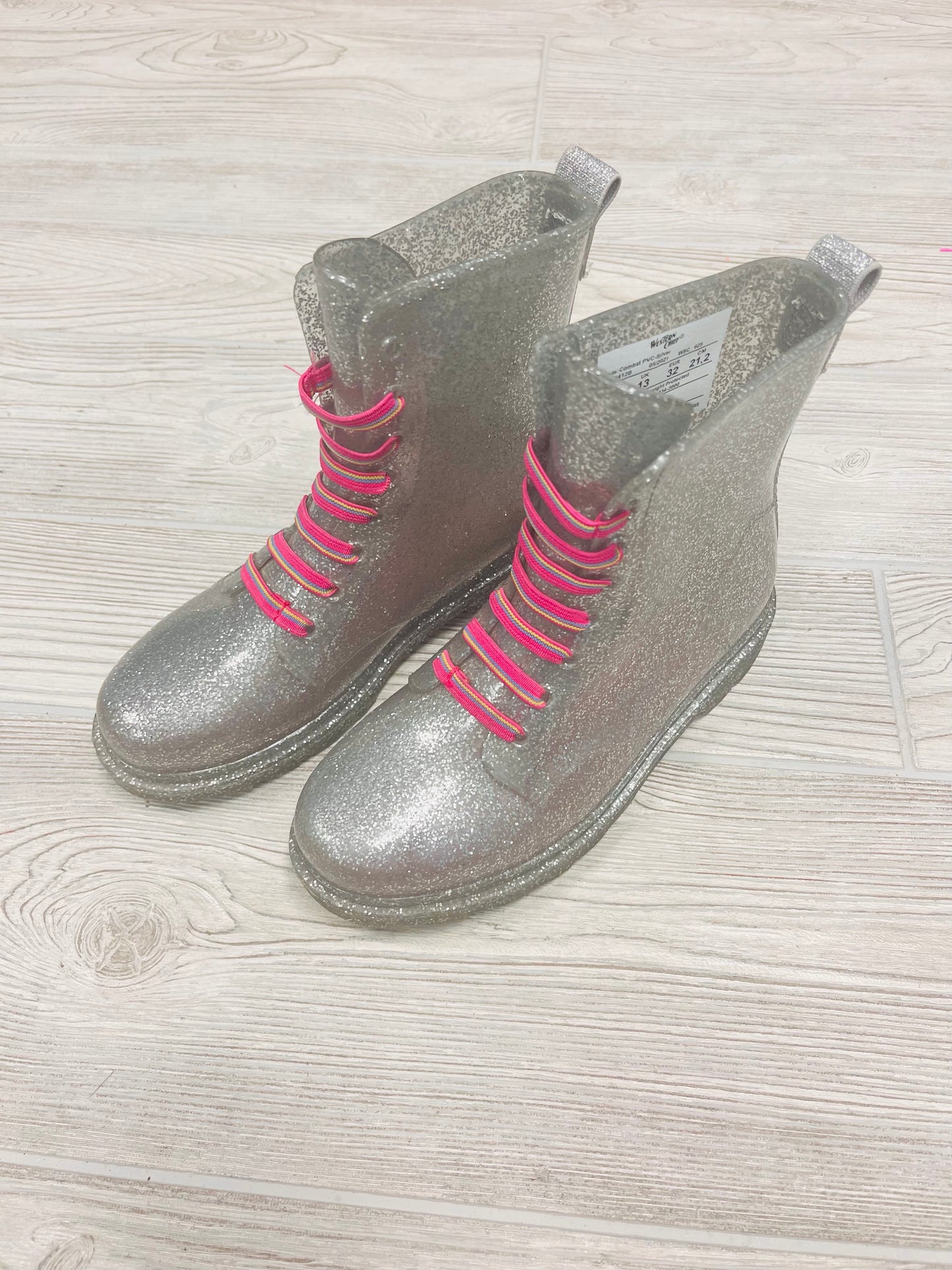Western Chief Combat Glitter Rain Boots