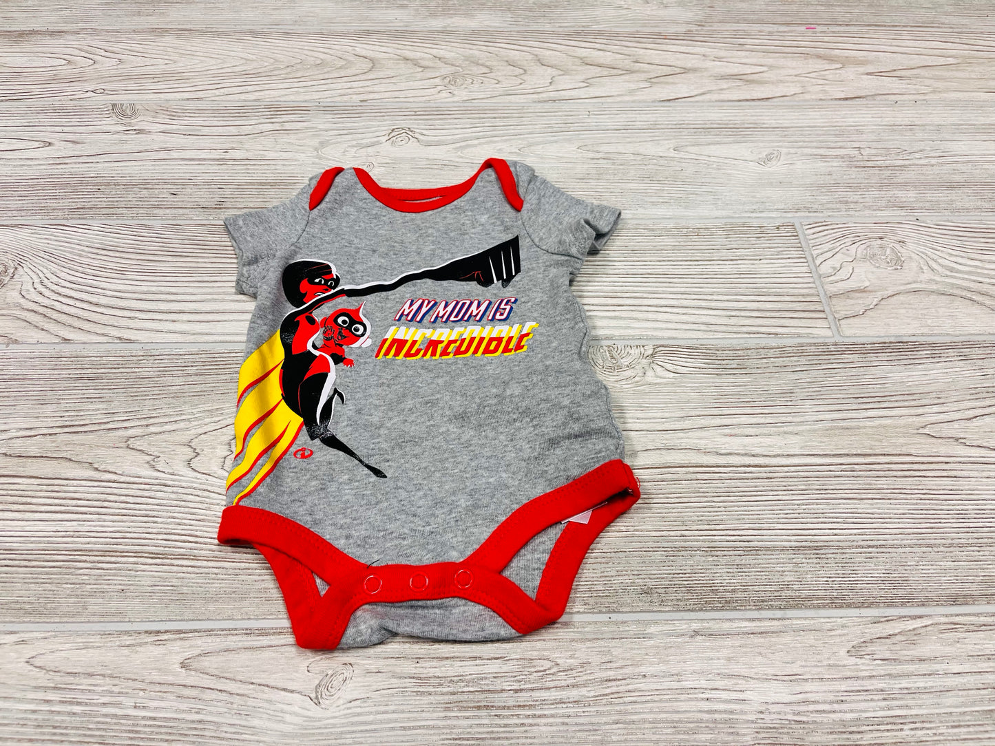 Disney Baby “My Mom Is Incredible” Short Sleeve Onesie
