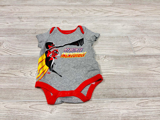 Disney Baby “My Mom Is Incredible” Short Sleeve Onesie