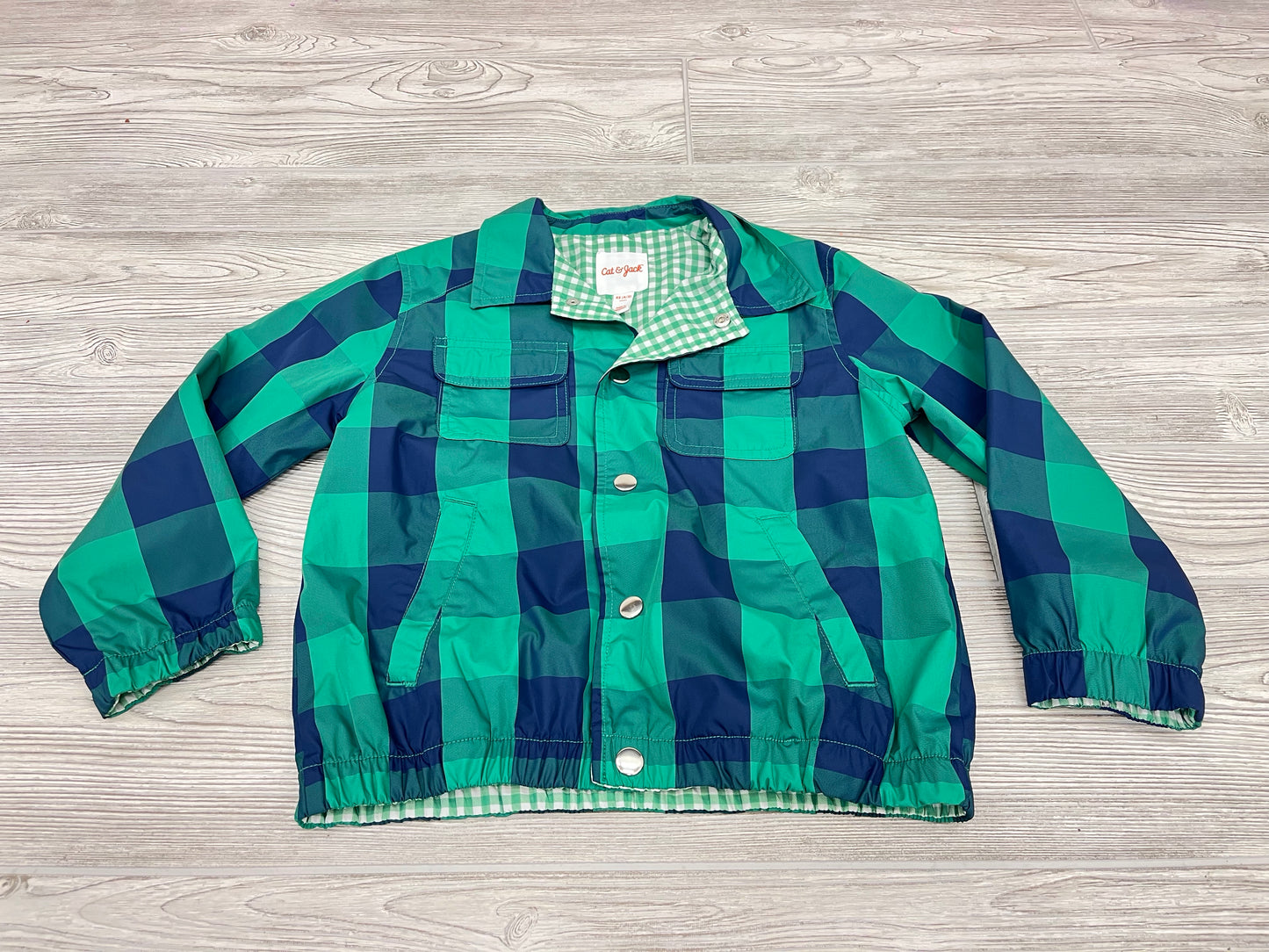 Cat & Jack Boys Button Down Raincoat