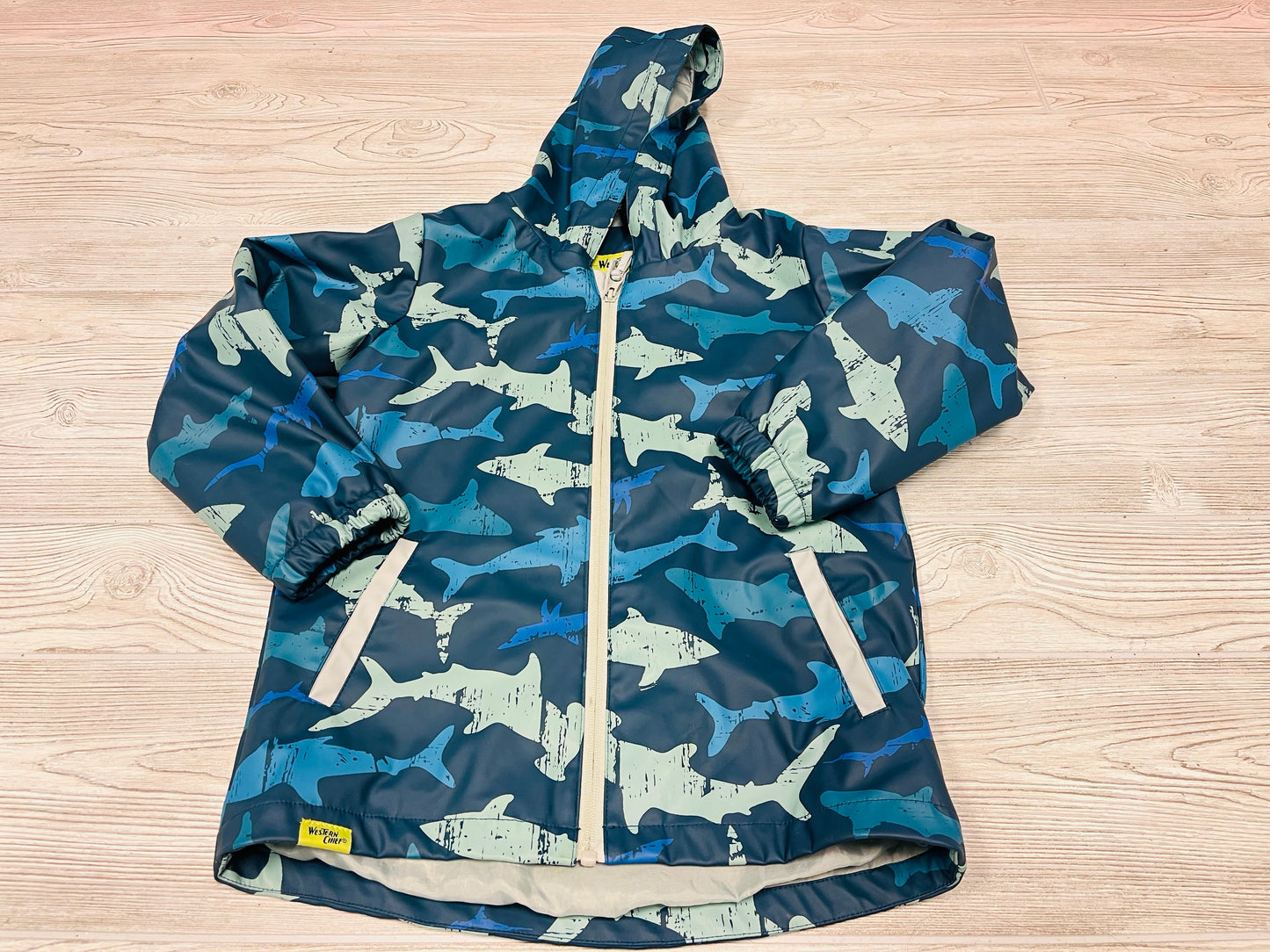 Western Chief Shark Print Boys Raincoat