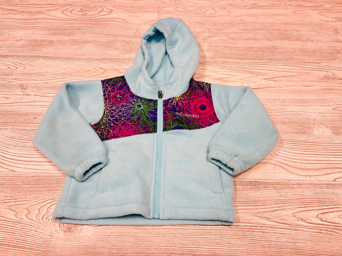 Columbia Hooded Zip Up Fleece Jacket