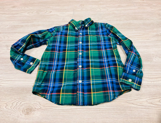 Janie And Jack Button Down Long Sleeve Shirt