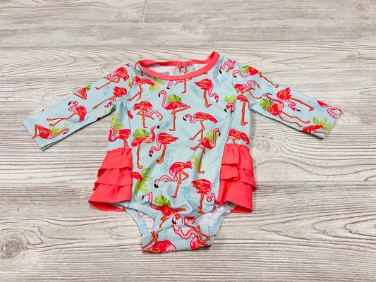 MudPie Flamingo Print Swimsuit