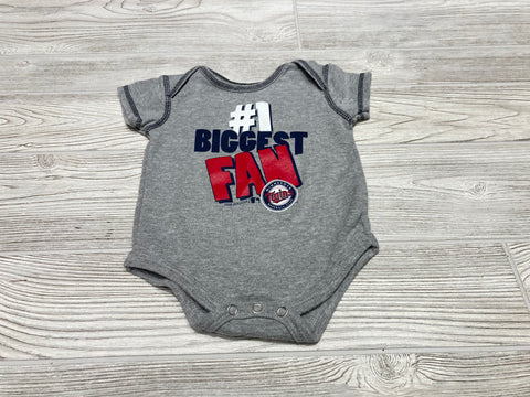 Genuine Merchandise Minnesota Twins “#1 Biggest Fan” Short Sleeve Onesie