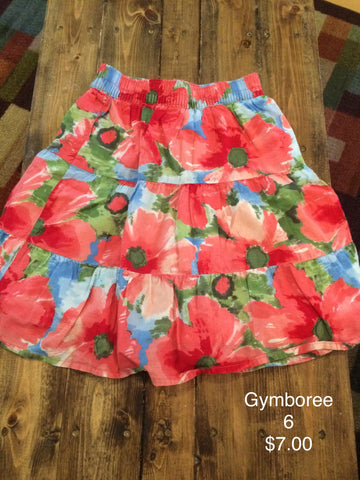 Gymboree Flower Print Skirt