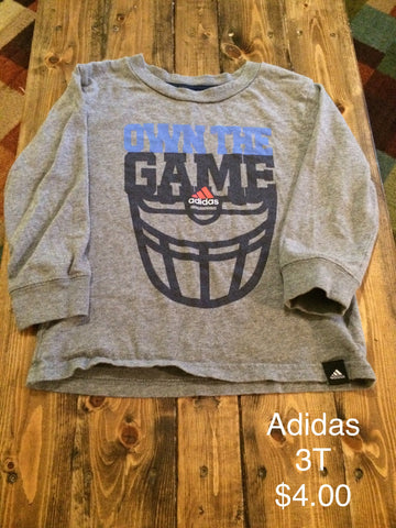 Adidas “Own The Game” Long Sleeve Shirt
