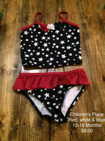 Children’s Place Star Print Two Piece Swimsuit