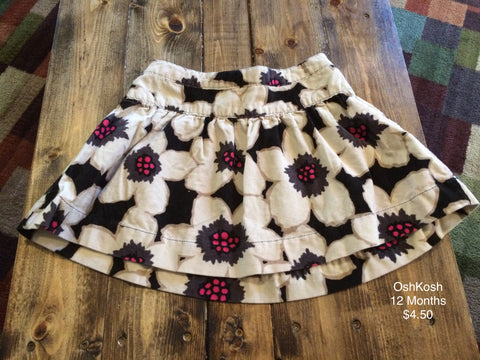 OshKosh Flower Print Skirt