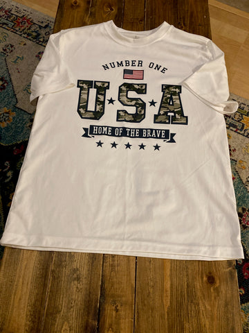 USA “Home of the Brave” Short Sleeve Shirt