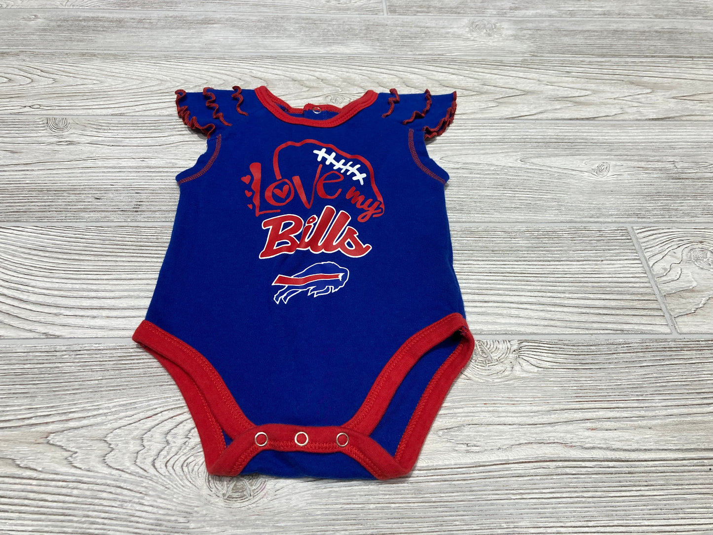 NFL “Love My Bills” Short Sleeve Onesie