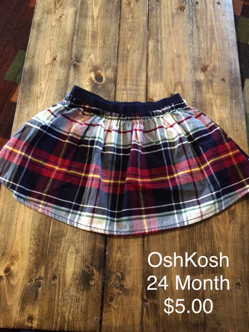 OshKosh Plaid Skirt