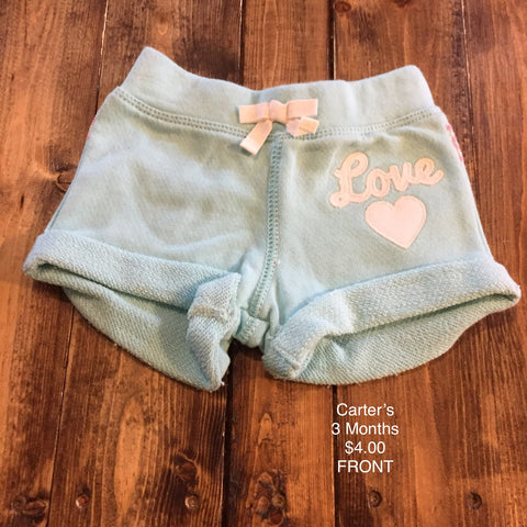 Carter’s “Love” Shorts