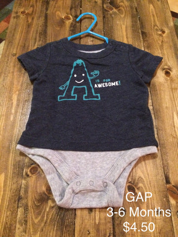GAP “A is for Awesome” Onesie