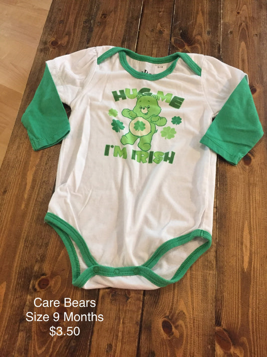 Care Bears “Hug Me I’m Irish” Long Sleeve Onesie