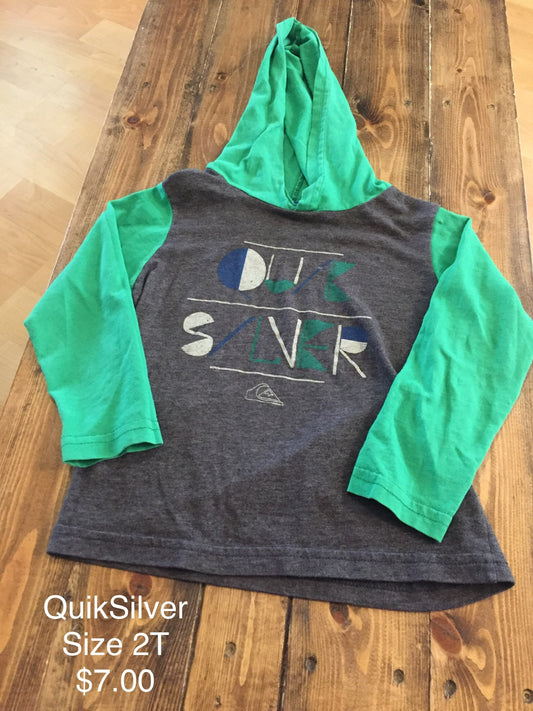 QuikSilver Hooded Long Sleeve Shirt
