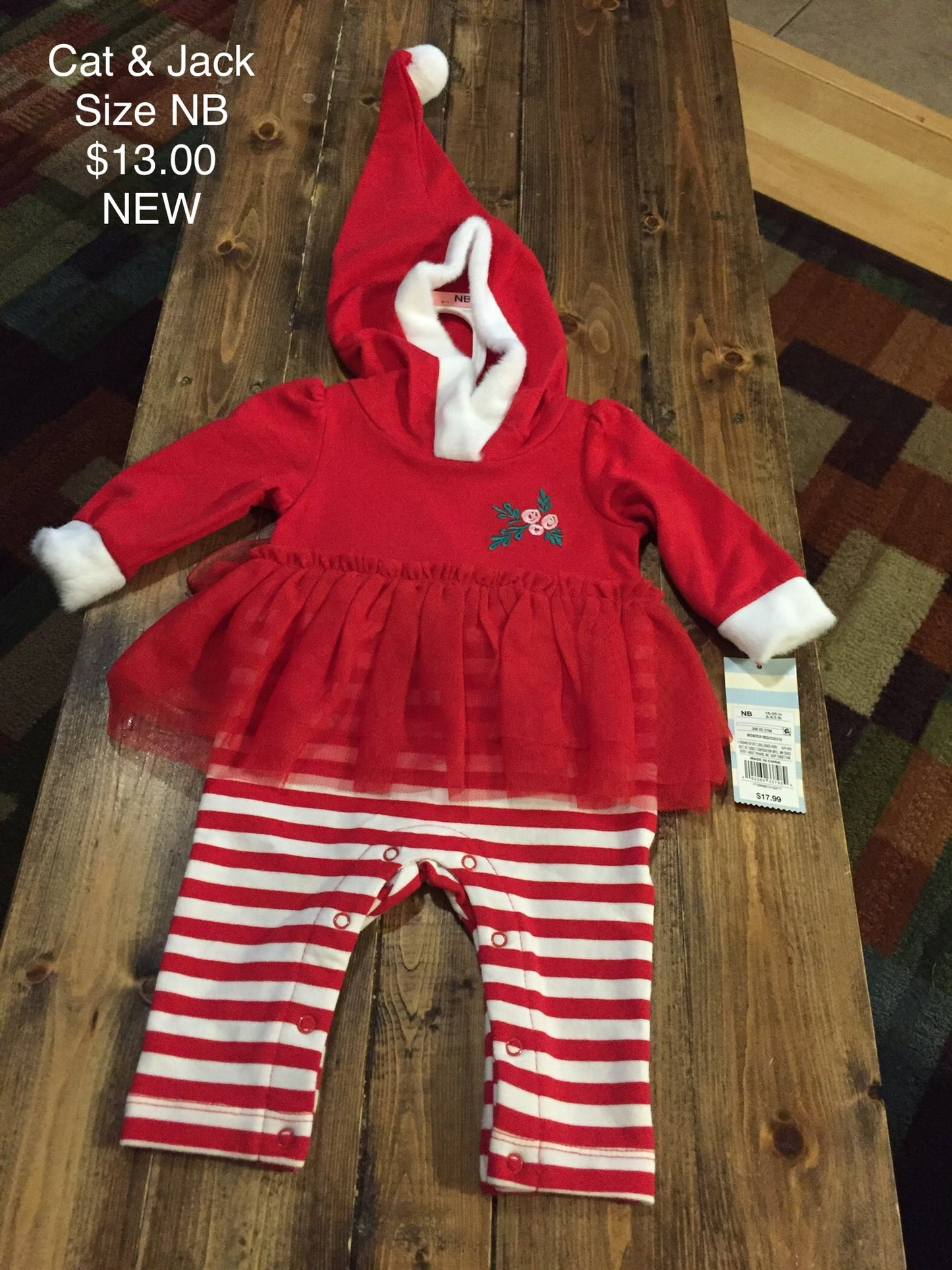 Cat & Jack Girls Christmas Outfit