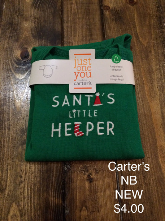 Carter’s “Santa’s Little Helper” Onesie