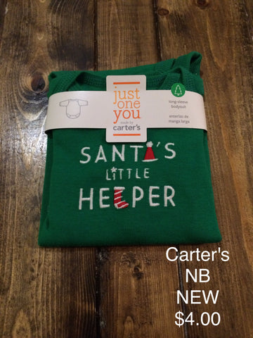 Carter’s “Santa’s Little Helper” Onesie