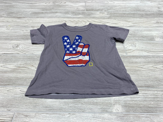 National Geographic Peace Sign Short Sleeve Shirt