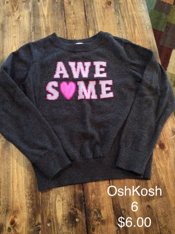 OshKosh “Awesome” Sweater