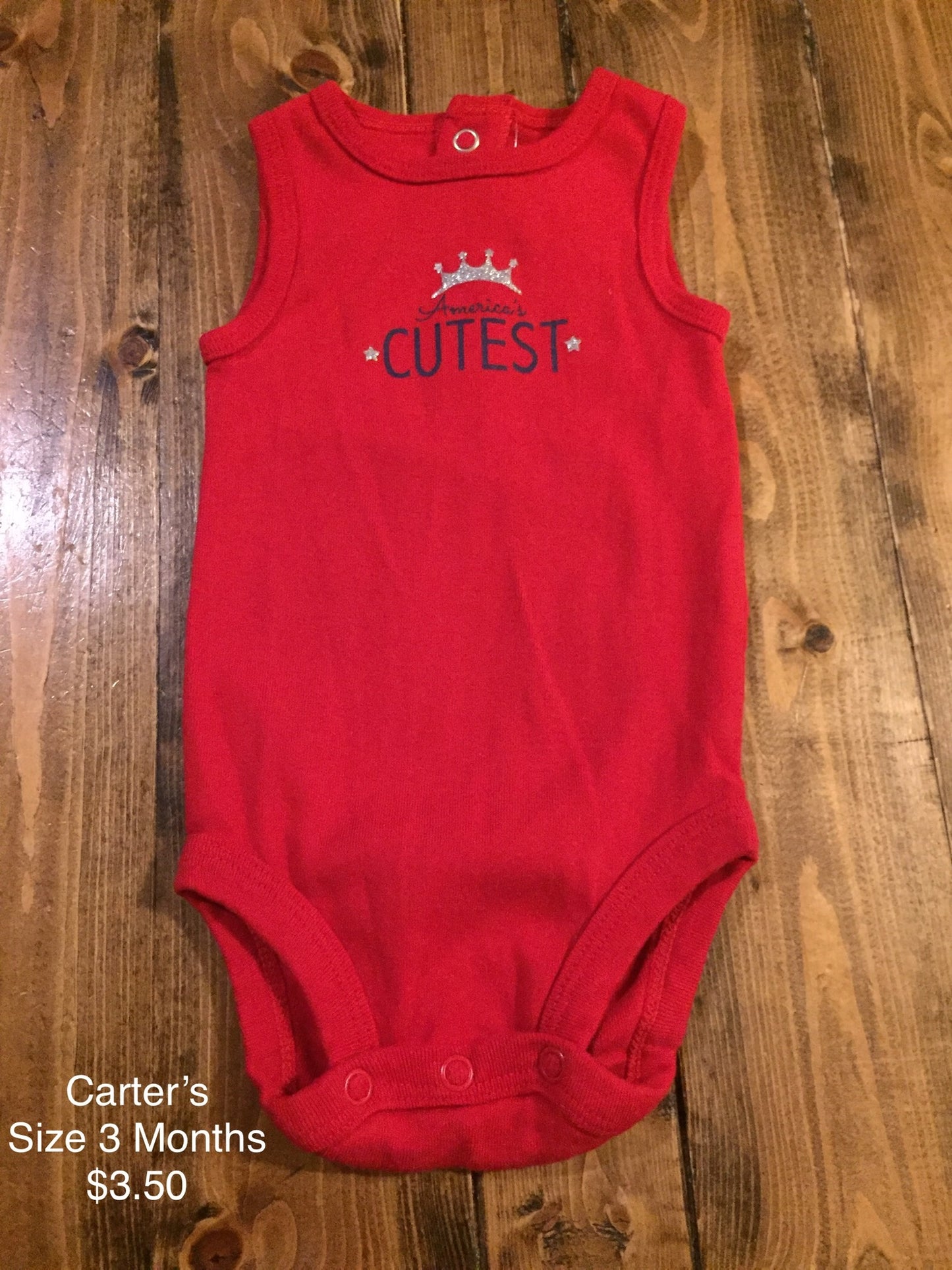 Carter’s “America’s Cutest” Tank Top Onesie