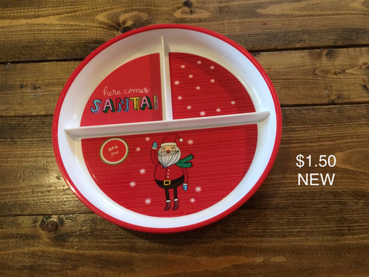 Target “Here Comes Santa” Divided Plate