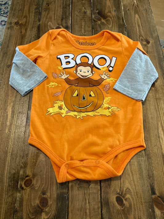 Curious George “BOO!” Long Sleeve Onesie