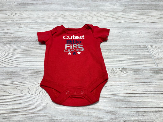 “Cutest Little Firecracker” Short Sleeve Onesie