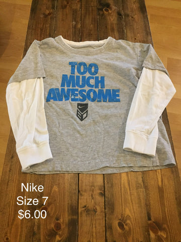 Nike “Too Much Awesome” Long Sleeve Shirt