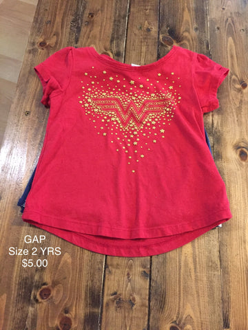 GAP Wonder Woman Shirt with Cape