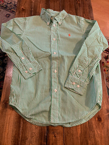 Ralph Lauren Striped Long Sleeve Button Down Shirt
