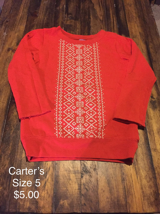 Carter’s Girls Holiday Sweatshirt