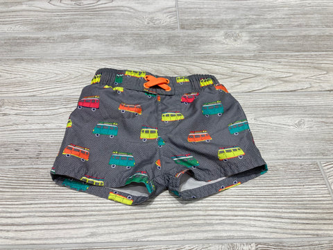 Cat & Jack Surf Van Print Swim Trunks