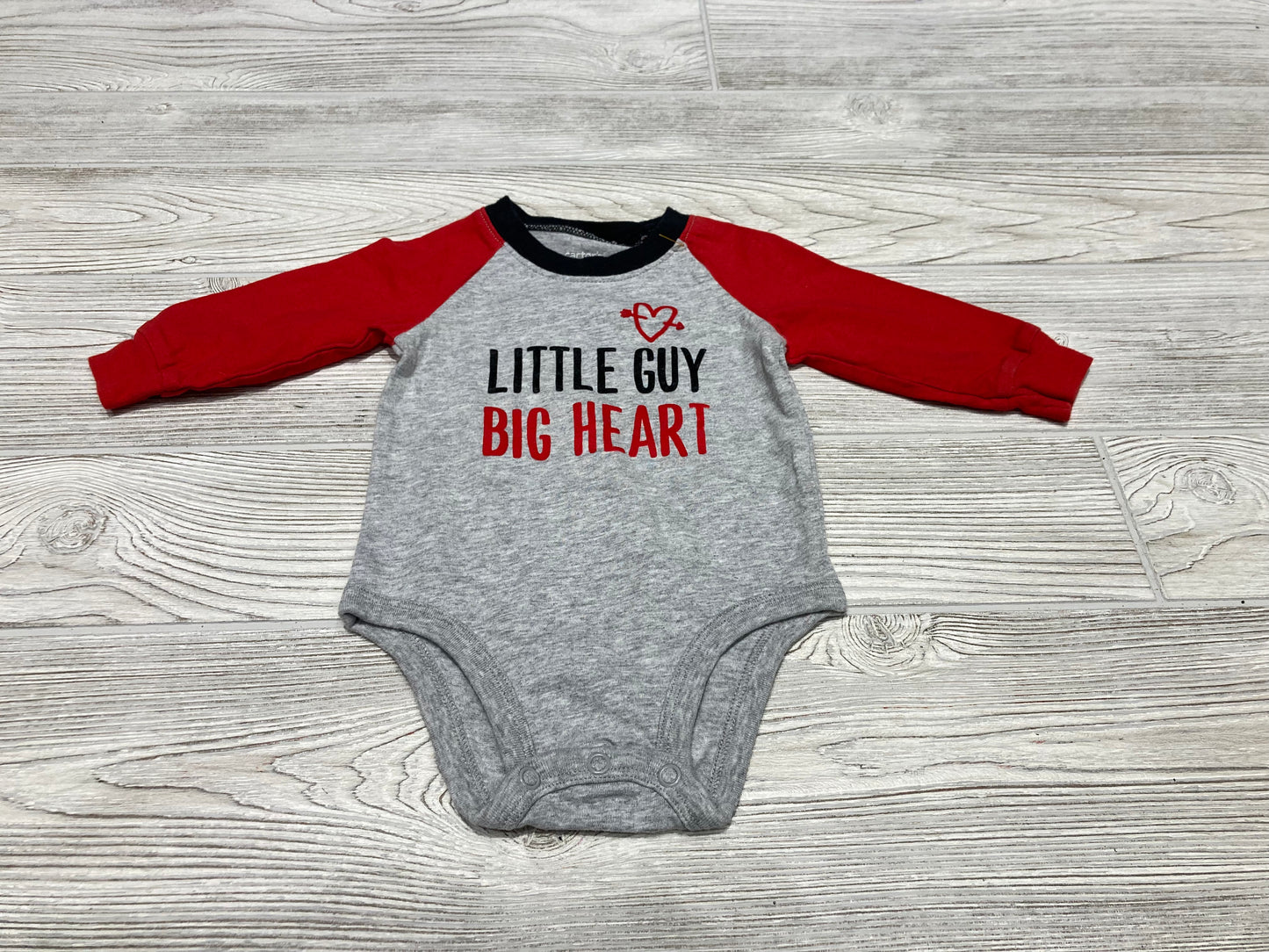 Carter’s “Little Guy Big Heart” Long Sleeve Onesie