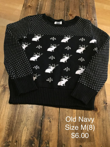 Old Navy Girls Reindeer Sweater