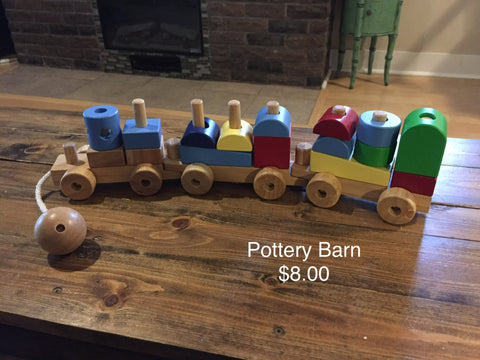 Pottery Barn Wooden Stacking Train
