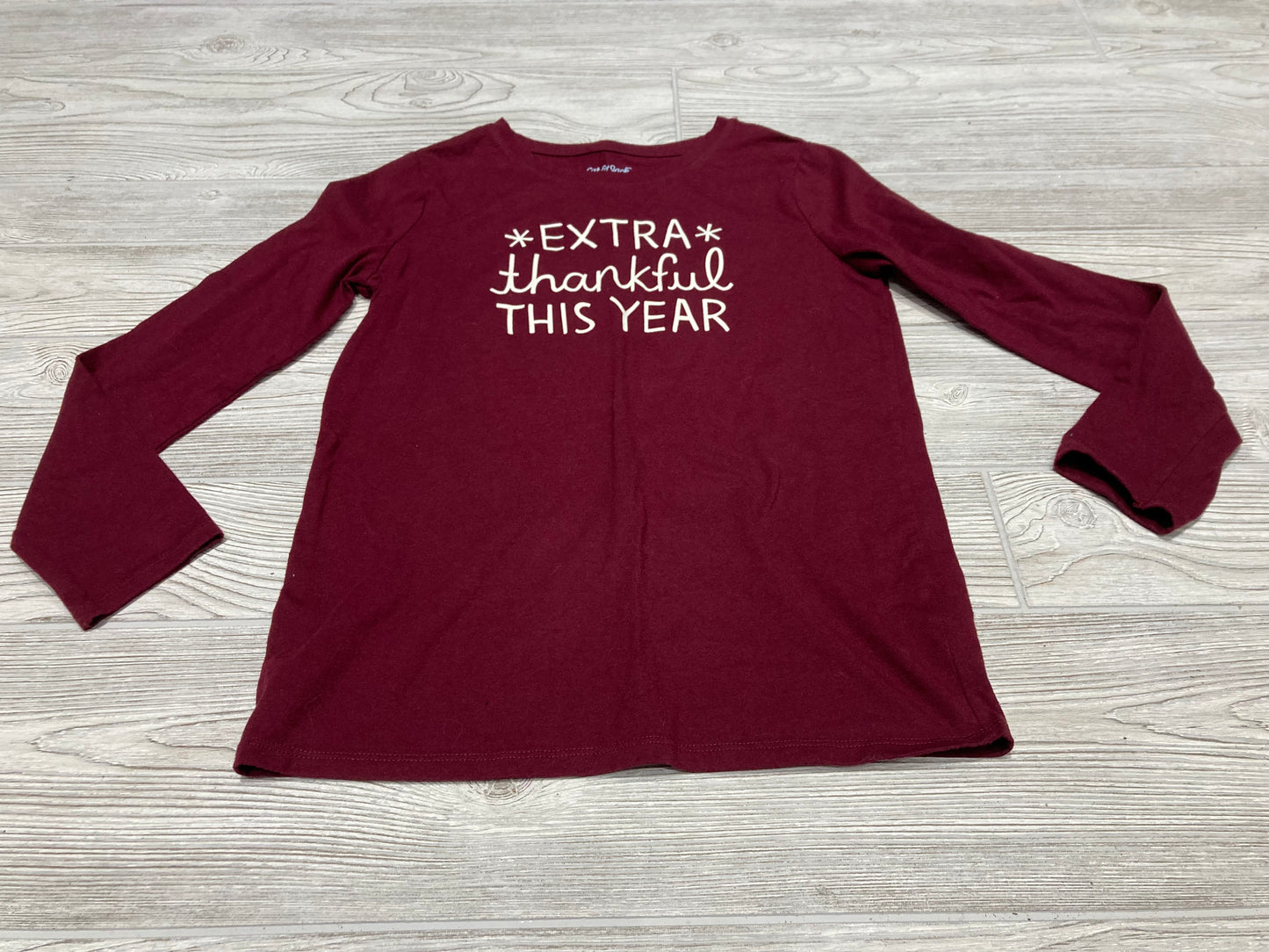 Cat & Jack “Extra Thankful This Year” Long Sleeve Shirt