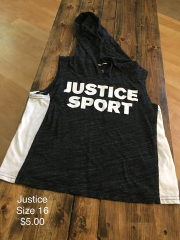 Justice Sport Sleeveless Shirt