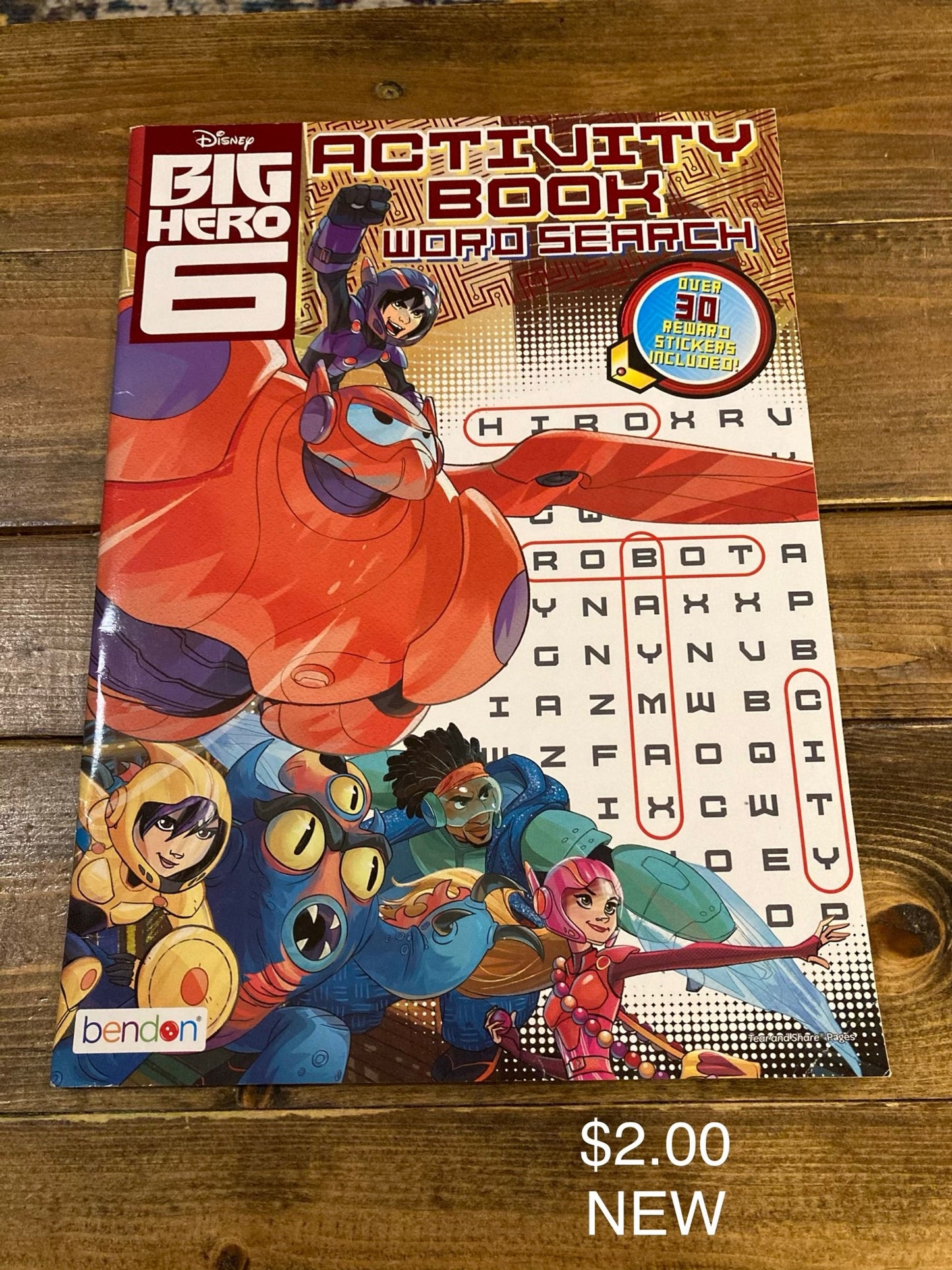 BIG hero 6 Activity Book Word Search