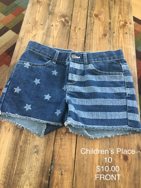 Children’s Place Stars and Stripes Jean Shorts