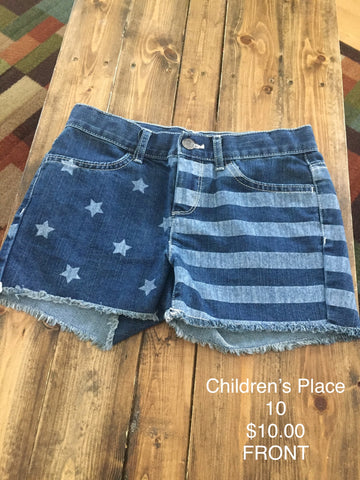 Children’s Place Stars and Stripes Jean Shorts