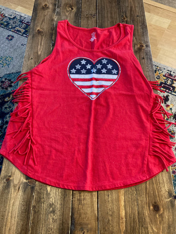 Girls Fourth of July Tank Top