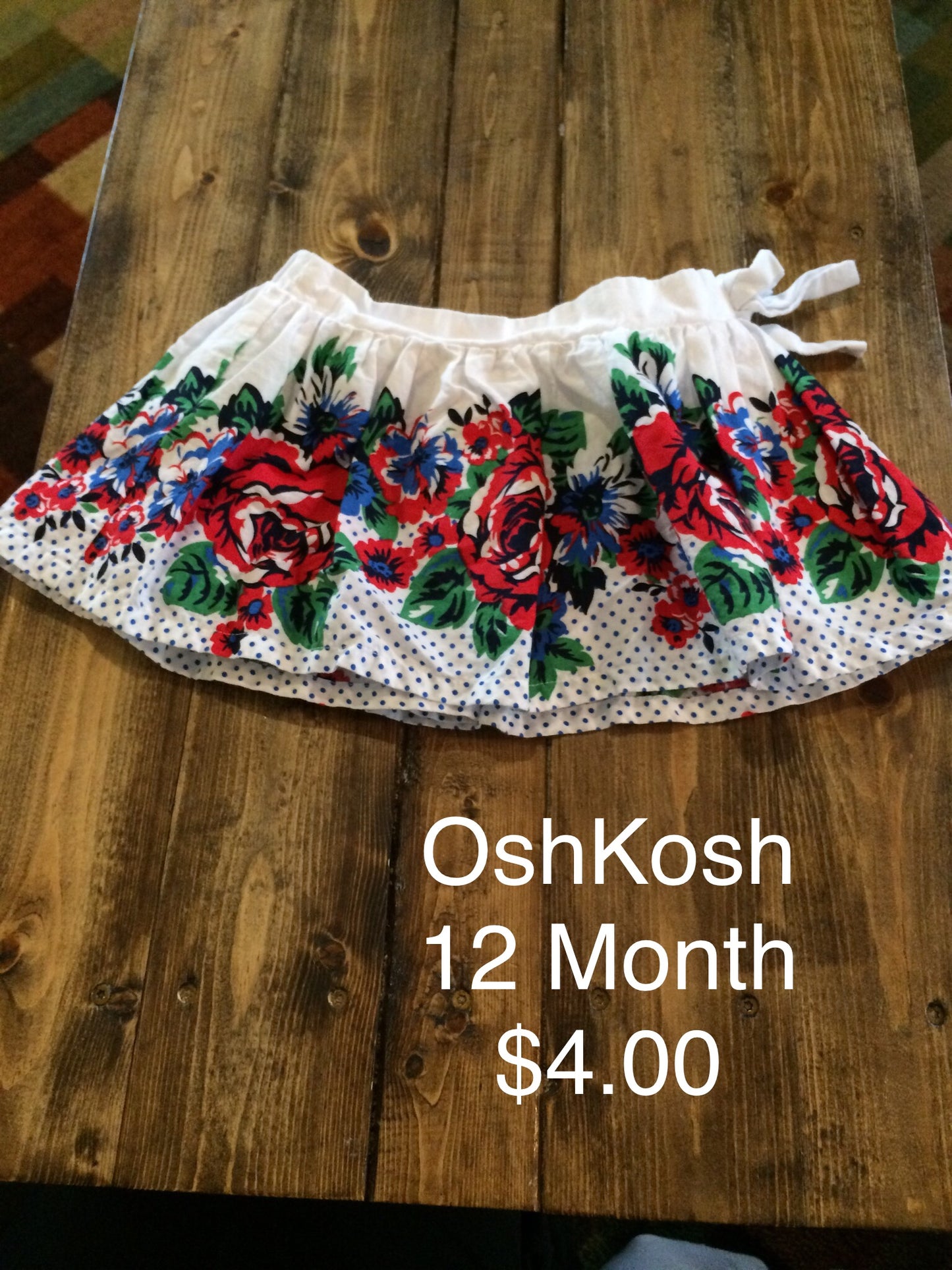 OshKosh Flower Print Skirt