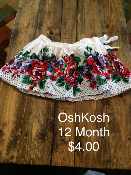 OshKosh Flower Print Skirt