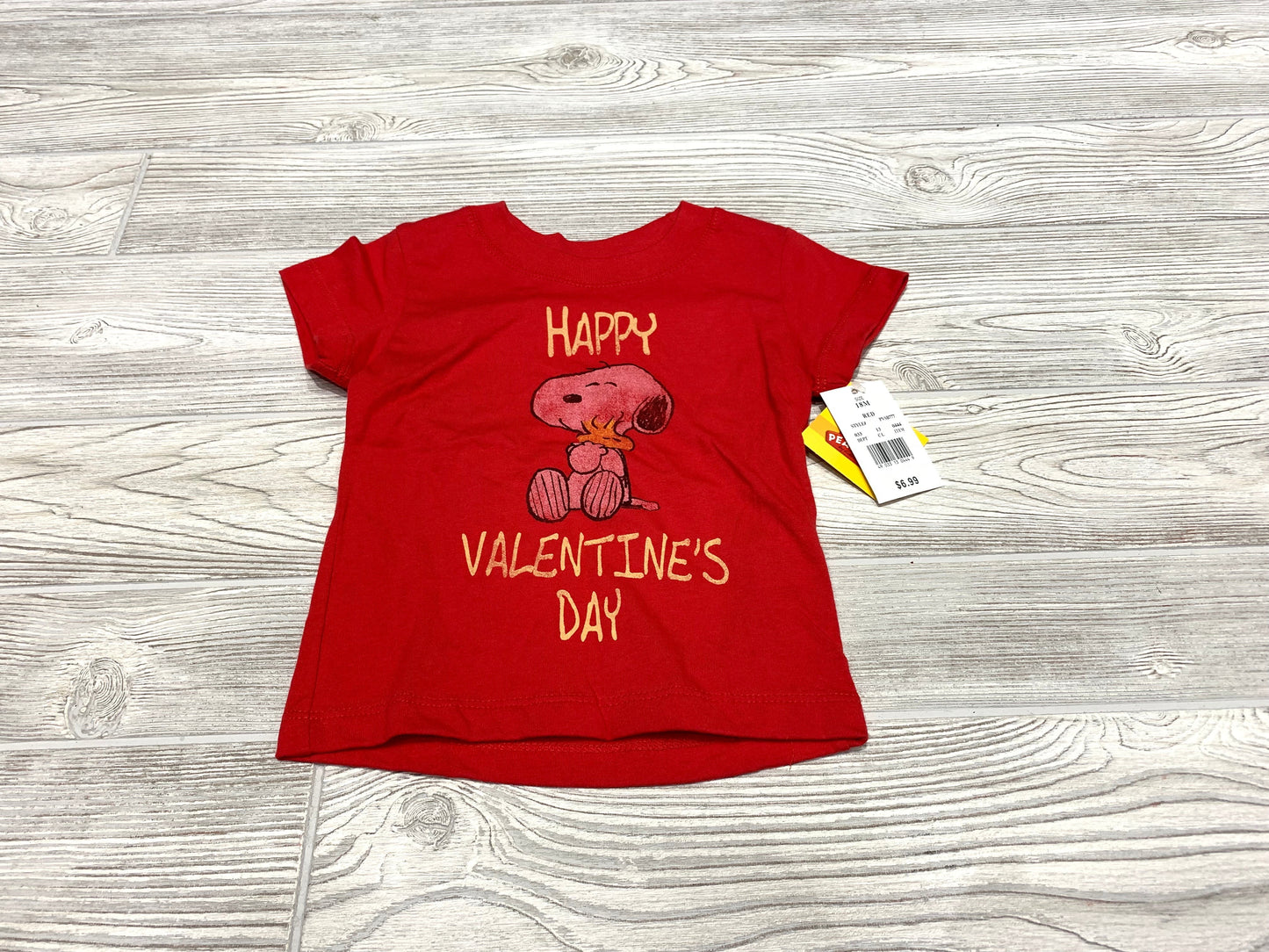 Peanuts “Happy Valentine’s Day” Short Sleeve Shirt