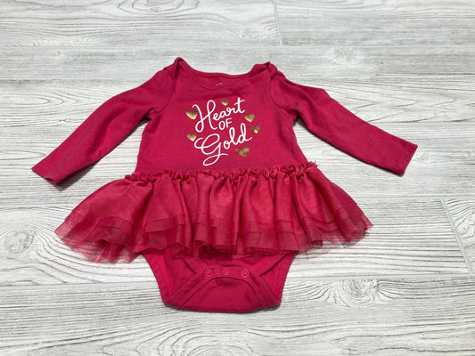 Cat & Jack “Heart of Gold” Long Sleeve Onesie