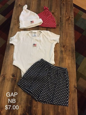 GAP Four Piece American Flag Outfit